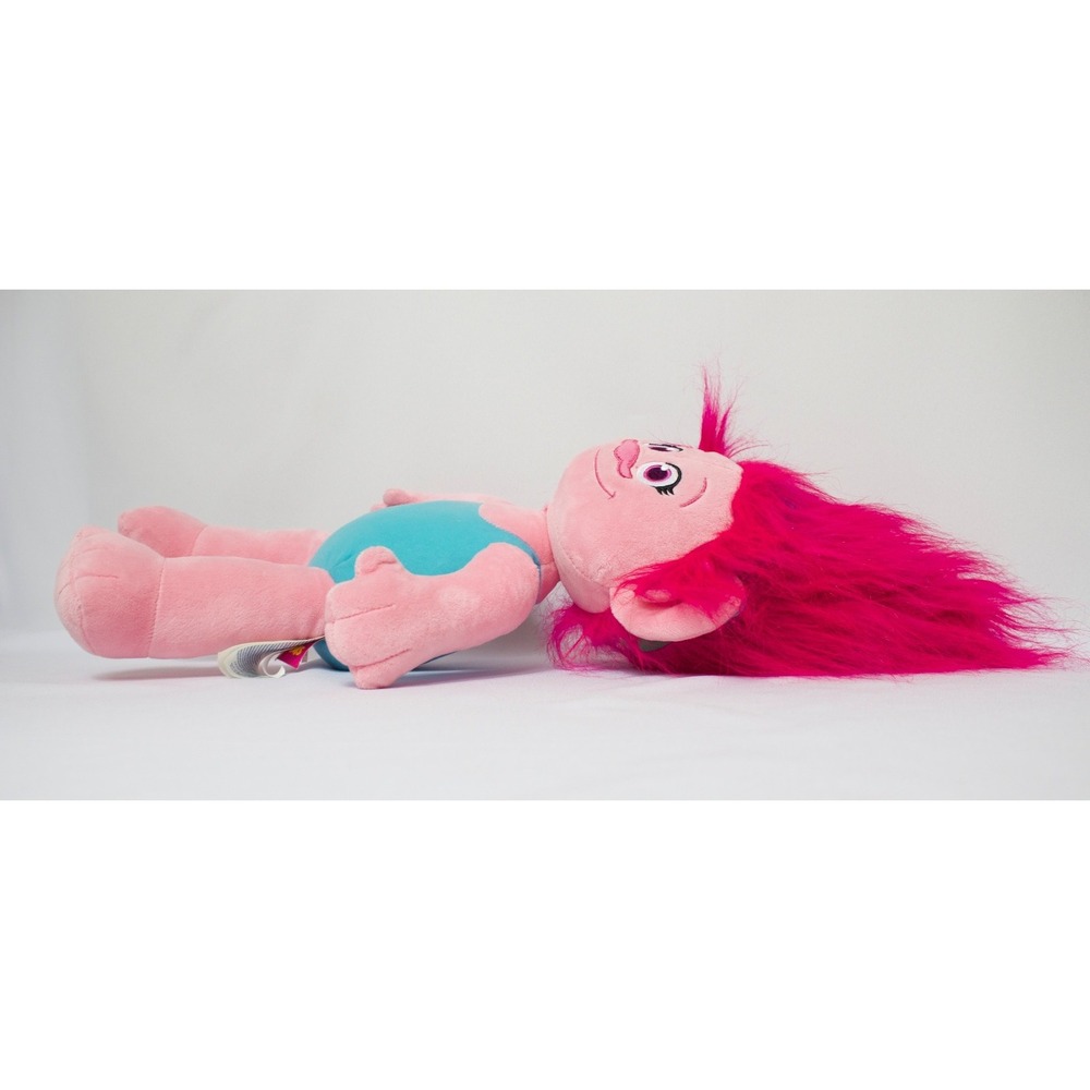 Build A Bear Trolls Princess Poppy Stuffed Doll 23" Plush w Happy Birthday Shirt - Picture 5 of 11